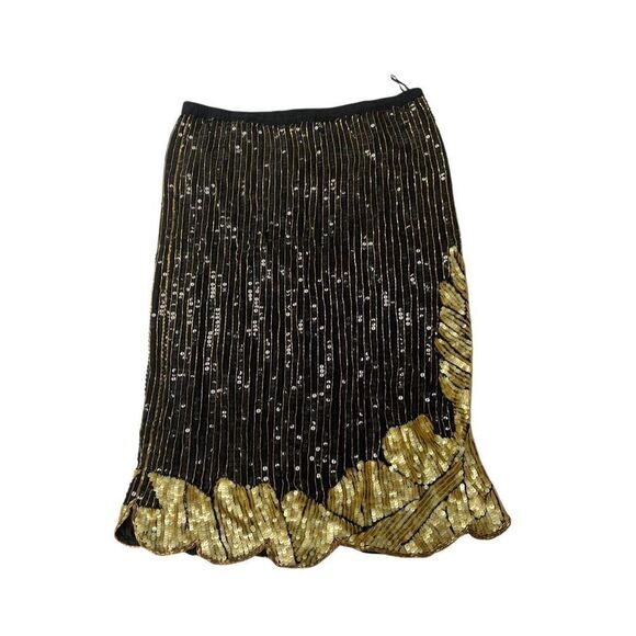 Vintage Beaded Silk Blouse and Skirt Set - Picture 2 of 11